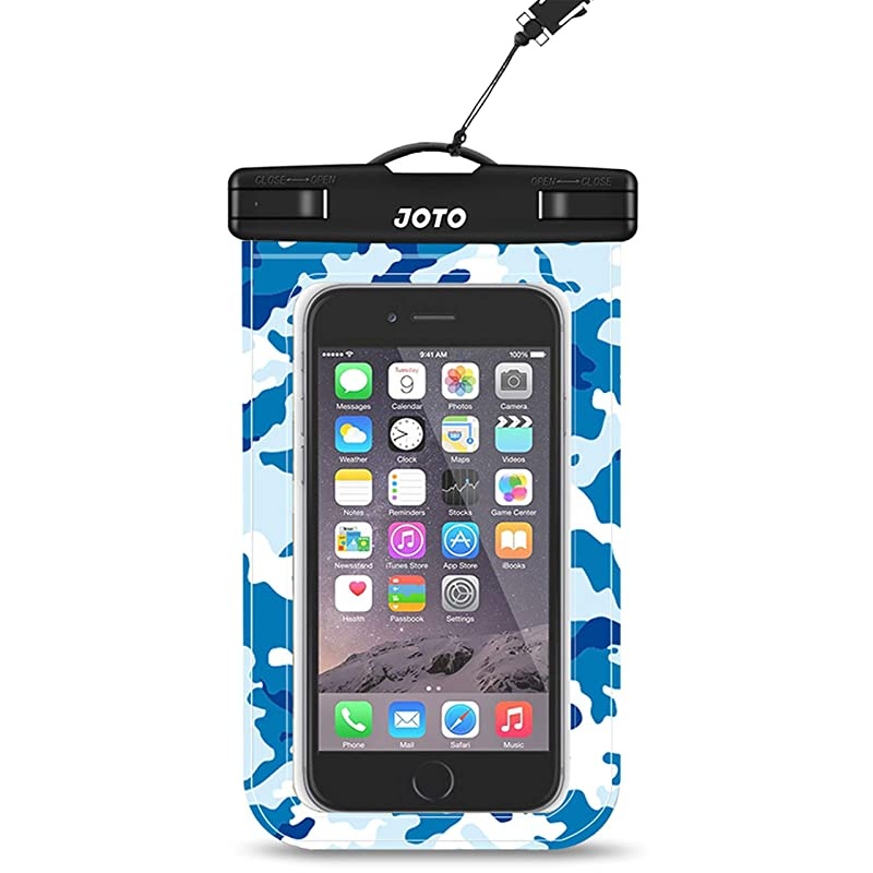 Universal Waterproof Pouch Cellphone Dry Bag Case for iPhone 11 Pro Xs Max XR XS X 8 7 6S Plus Galaxy S10 Plus S10e S9 Plus S8 + Note 10+ 10 9 8 Pixel 4 XL 3a 2 up to 68quot Blue Camo