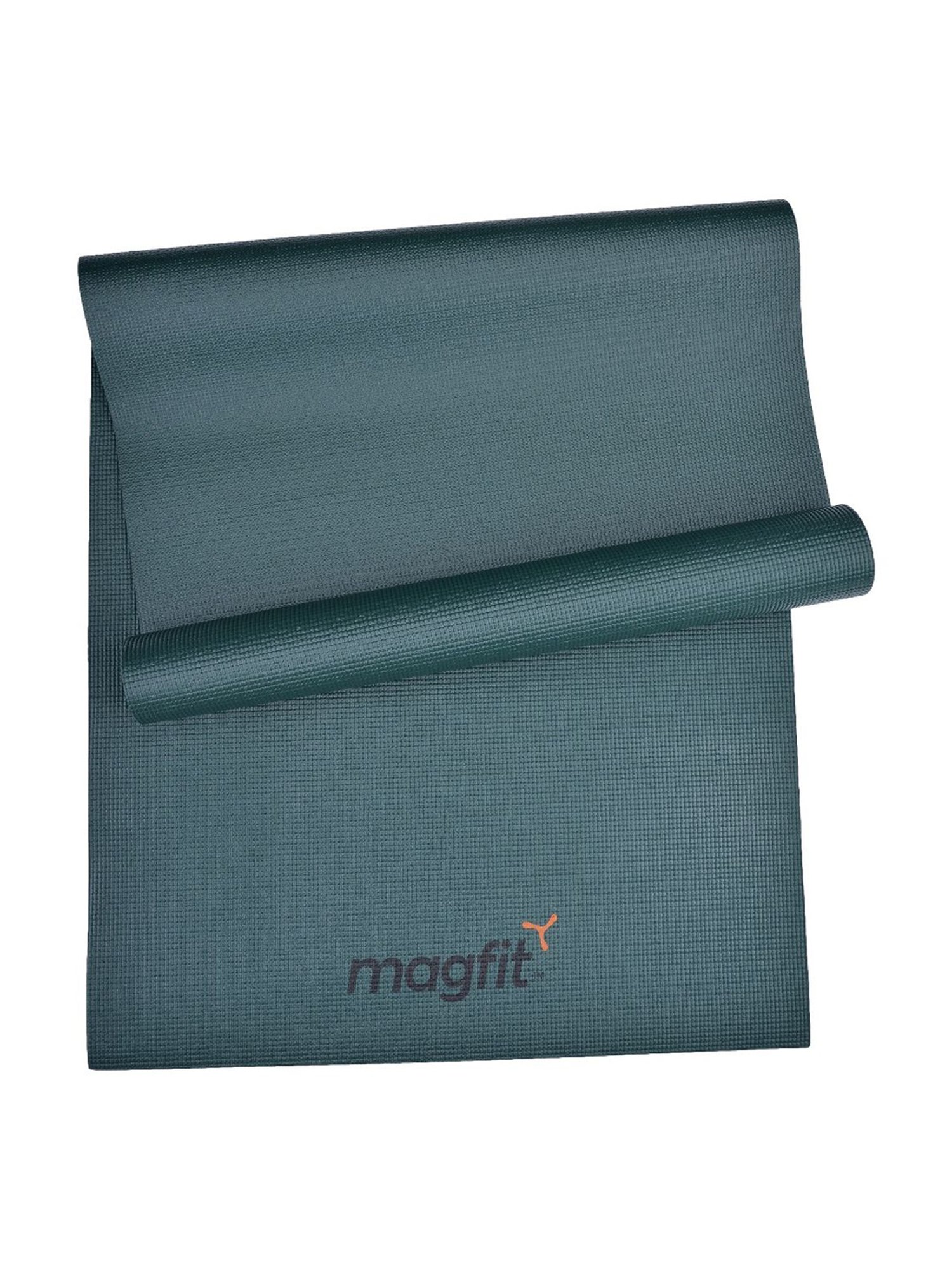 MagFit Green PVC Yoga Mat with Mat Bag (4 mm)