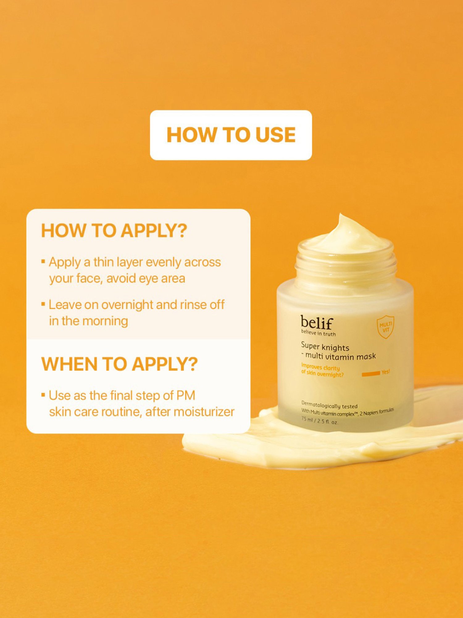 Belif Super Knights - Multi Vitamin Mask - 75 ml