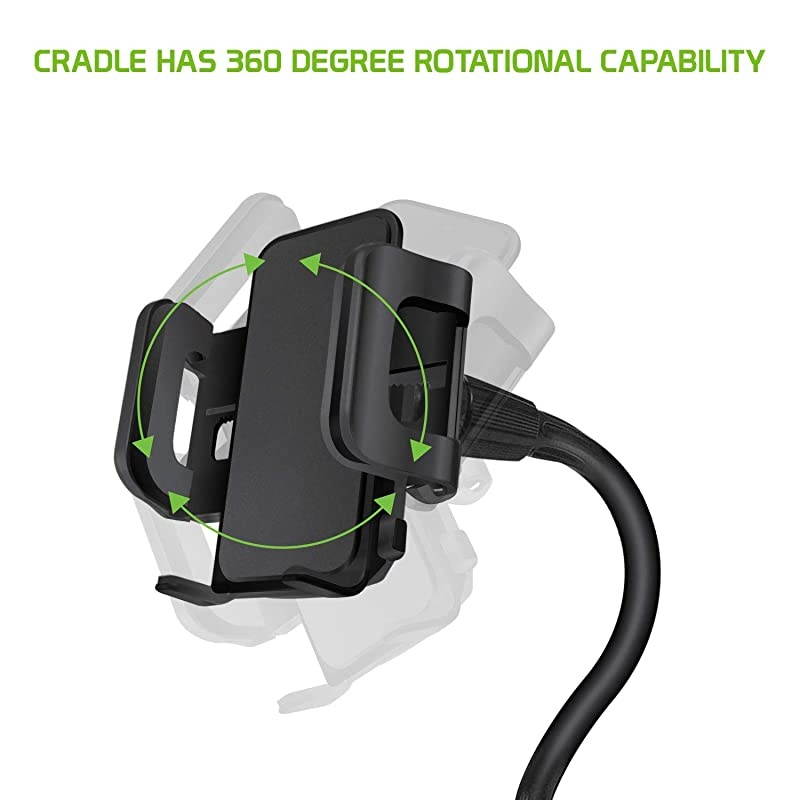 Universal Car Cup Holder Mount for Apple iPhone Xr Xs Max X 8 8 Plus 7+ Samsung Note 10 9 8 Galaxy S10 + S9 S9PLUS S8 S8 Plus LG G7 G6 V30 Q7+ Stylo 4 V35 Moto G6 X4 Extra Long GooseNeck