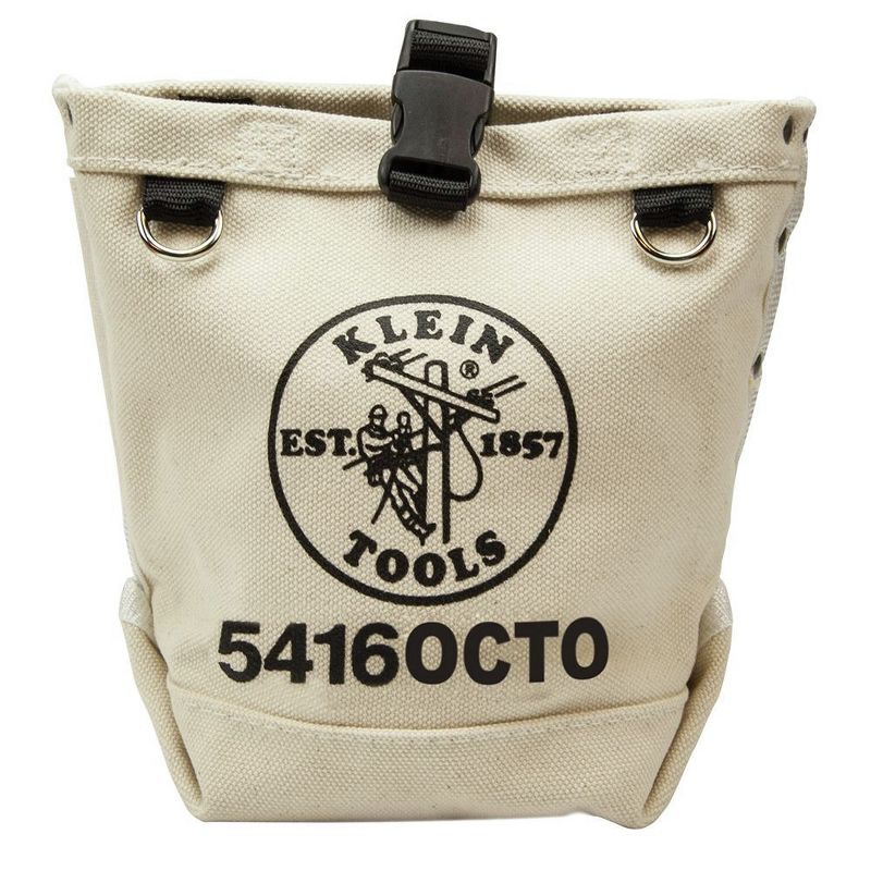 Klein Tools 5416OCTO 5 in. x 5 in. x 9 in. Bull-Pin and Bolt Pouch Canvas Tool Bag