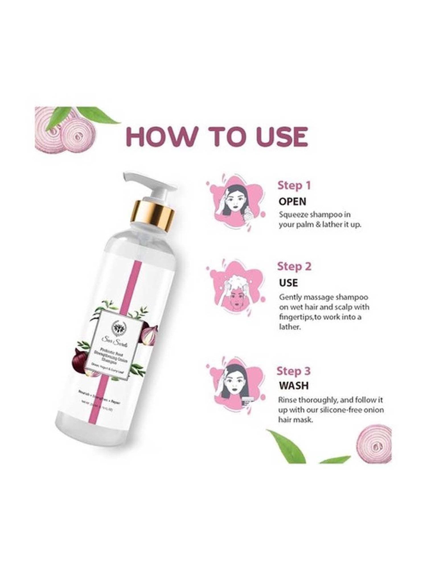 Seer Secrets Probiotic Root Strengthening Onion Shampoo - 200 ml