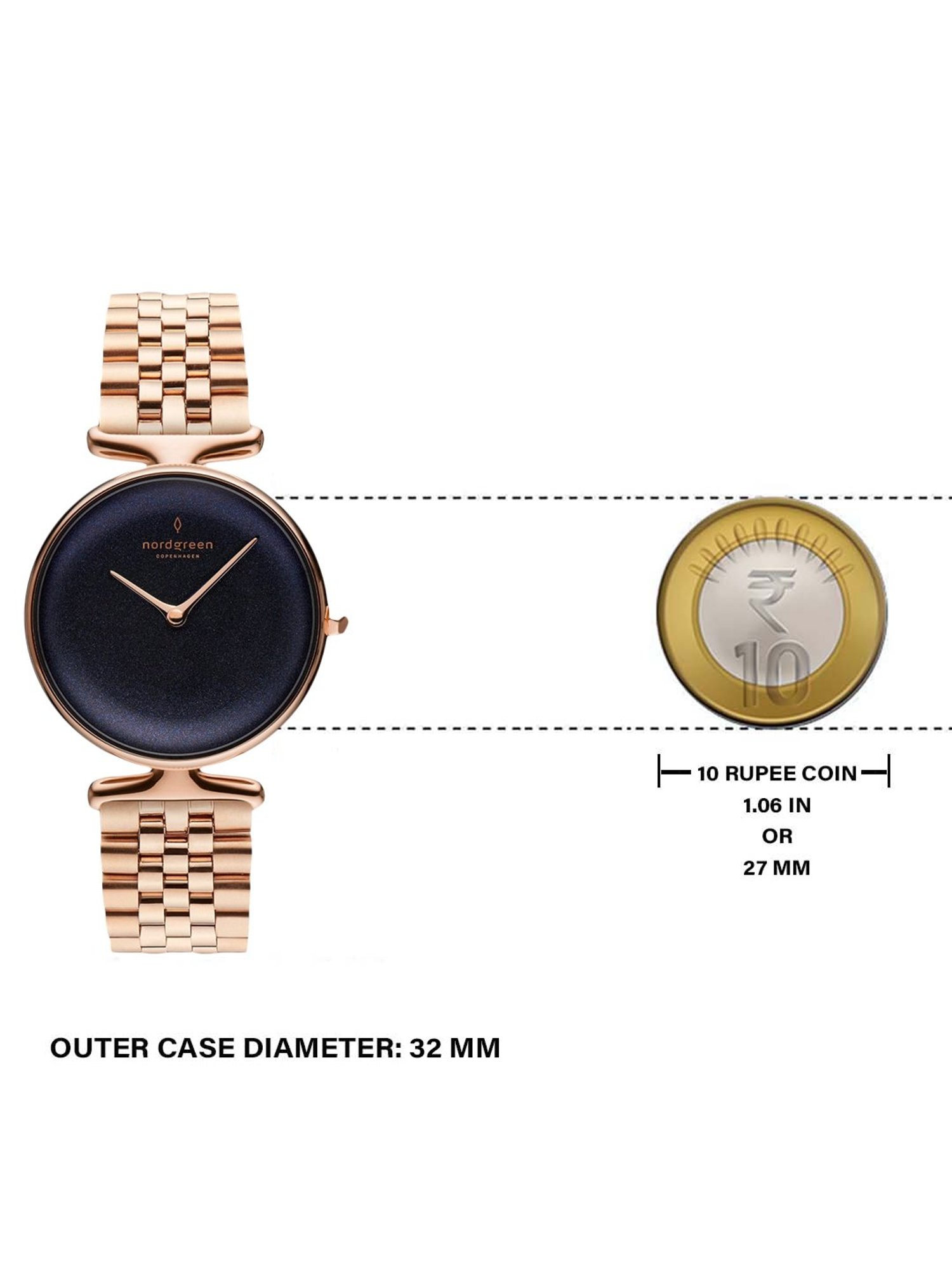 Nordgreen UN32RG5LRORB Unika Analog Watch for Women