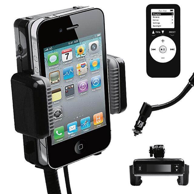 New Car Charger 360&deg; Mount Smartphone FM Transmitter Mount Holder Universal