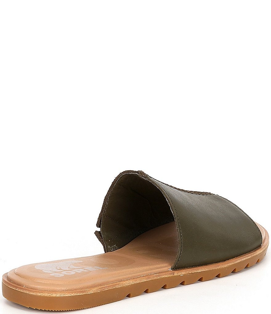 Sorel Ella2 Leather Suede Block Slides