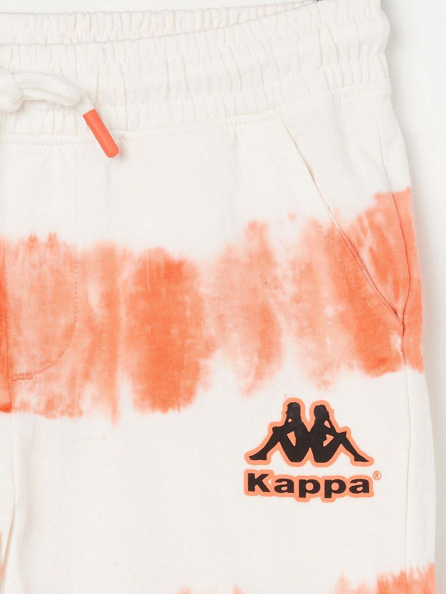 KAPPA Kids Orange & White Printed Shorts