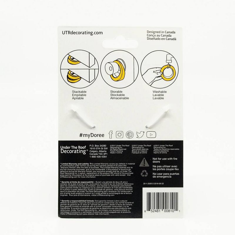 Magic Sliders Clear Doorstops 2-pk.