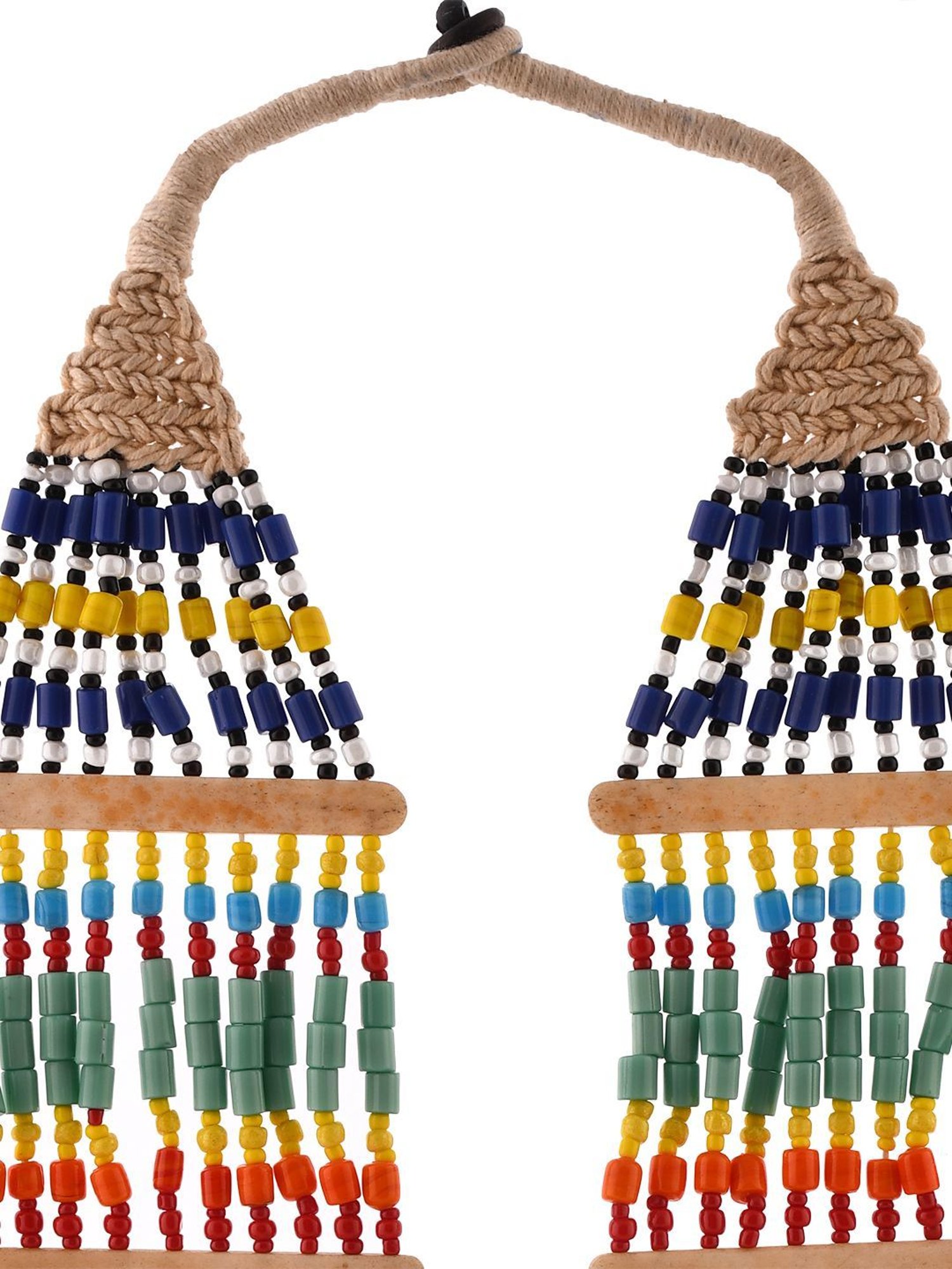 ToniQ Gold-Plated White Baroque Choker Necklace for Women