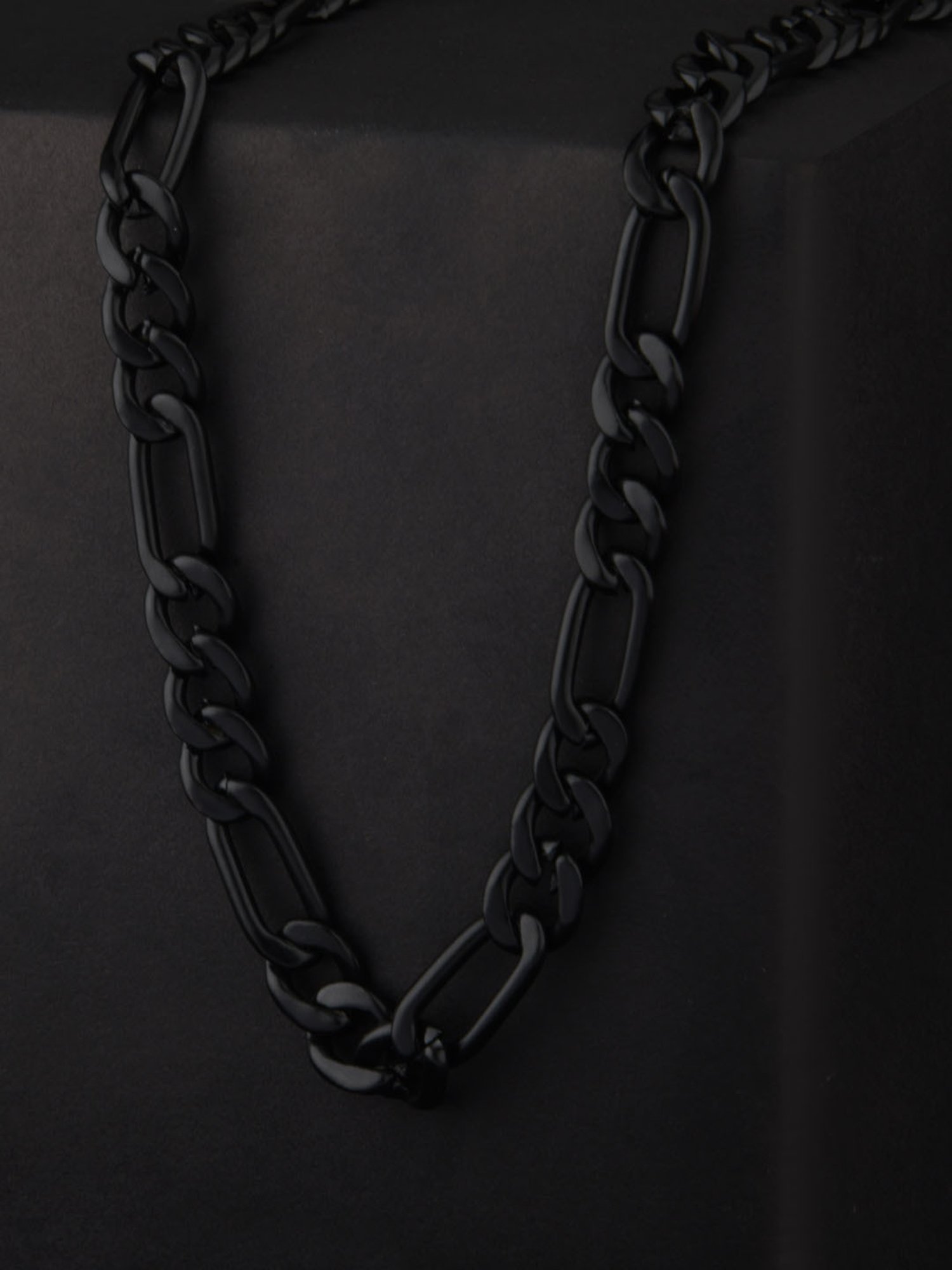 The Bro Code Black Sachin Link Necklace For Men
