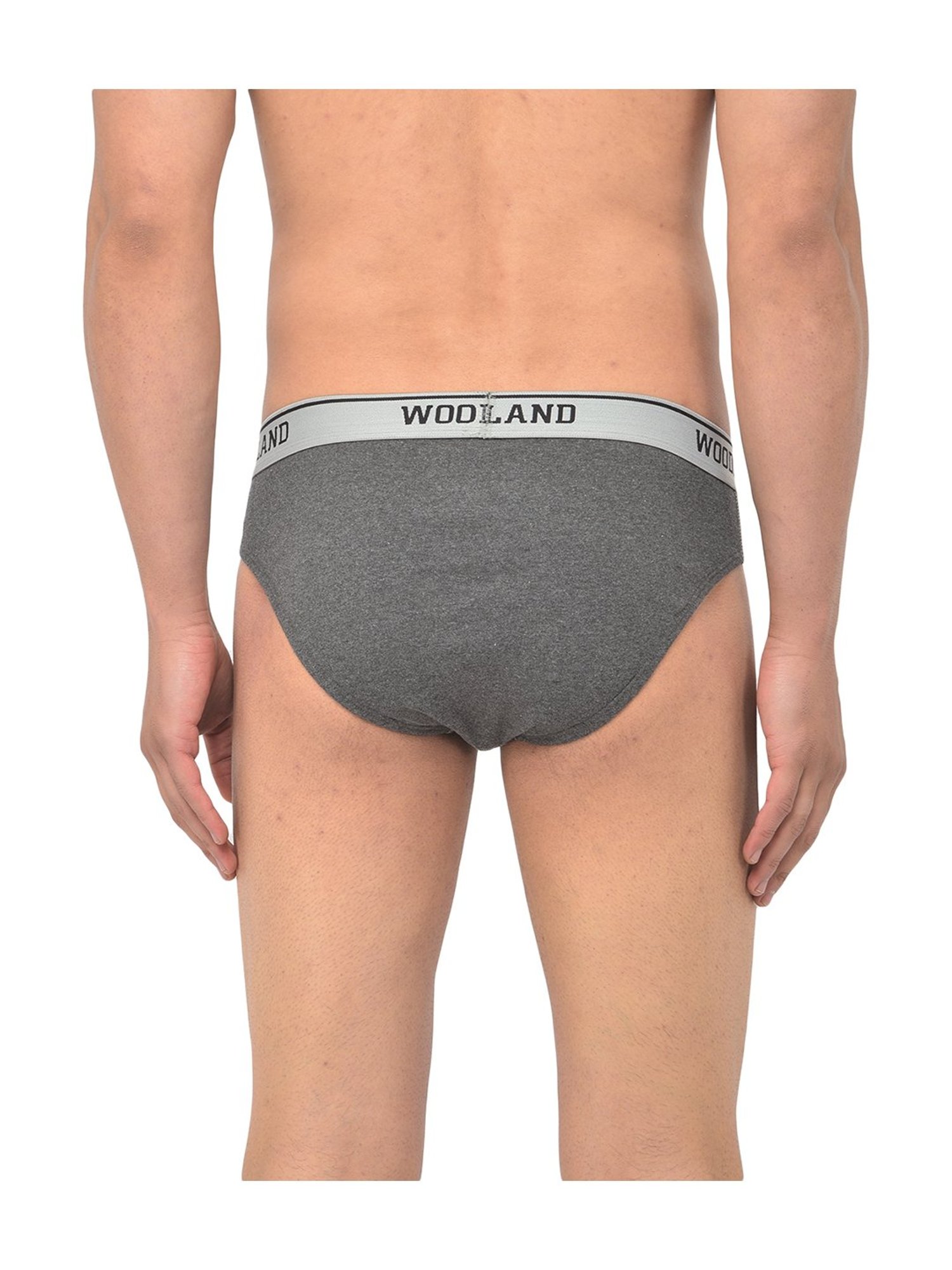 Woodland Dark Grey Solid Briefs