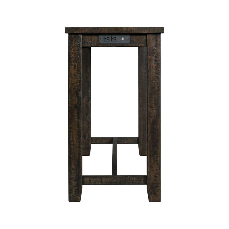 Stanford Multipurpose Bar Dining Table Set Smokey Walnut - Picket House Furnishings