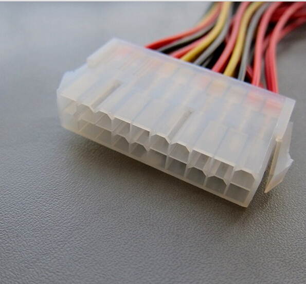 Tekit EATX power supply 0.8ft 24P Male to ATX 20P Female motherboard Cable 25CM