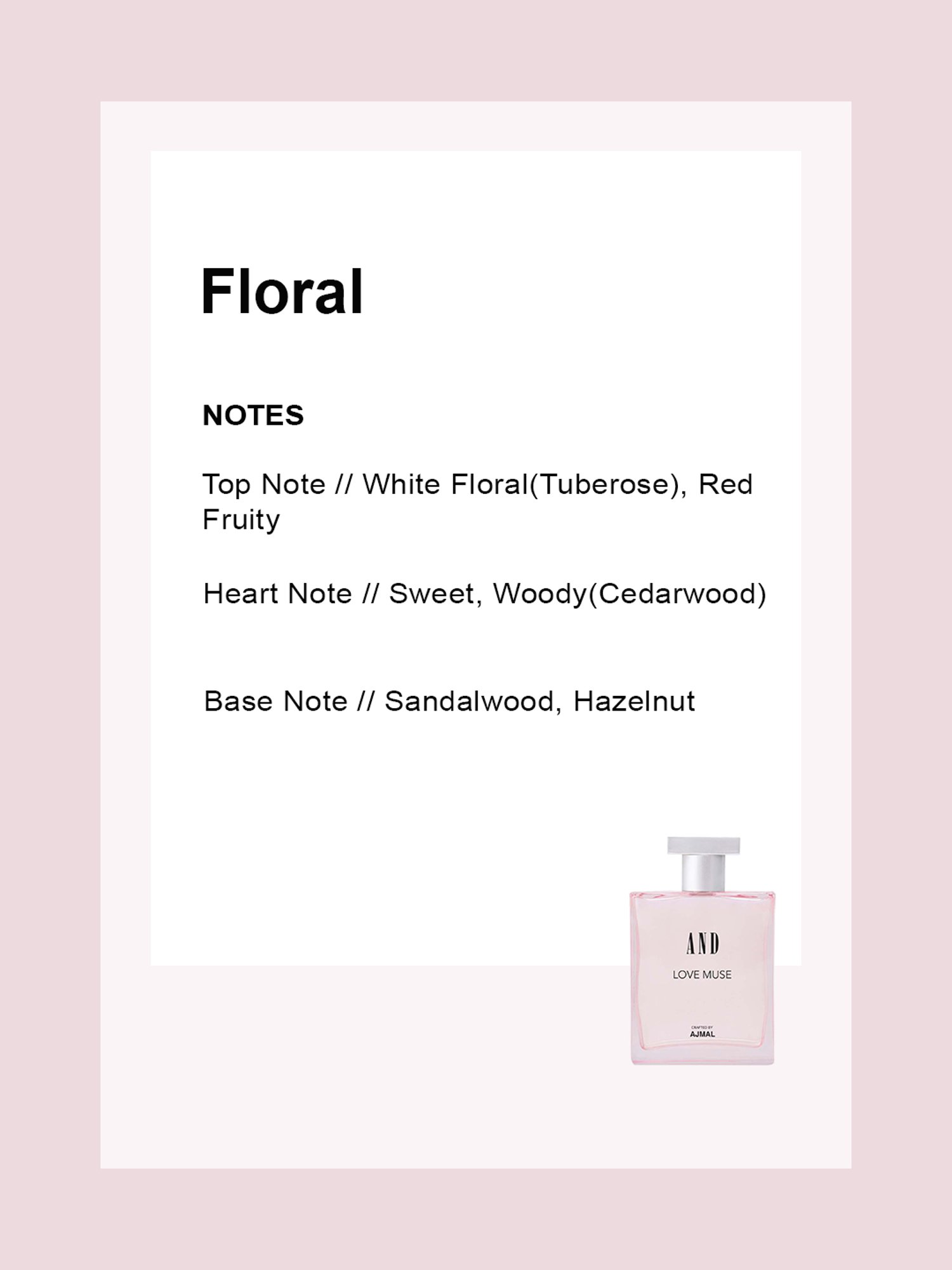 Ajmal Love Muse Eau de Parfum for Women - 100 ml