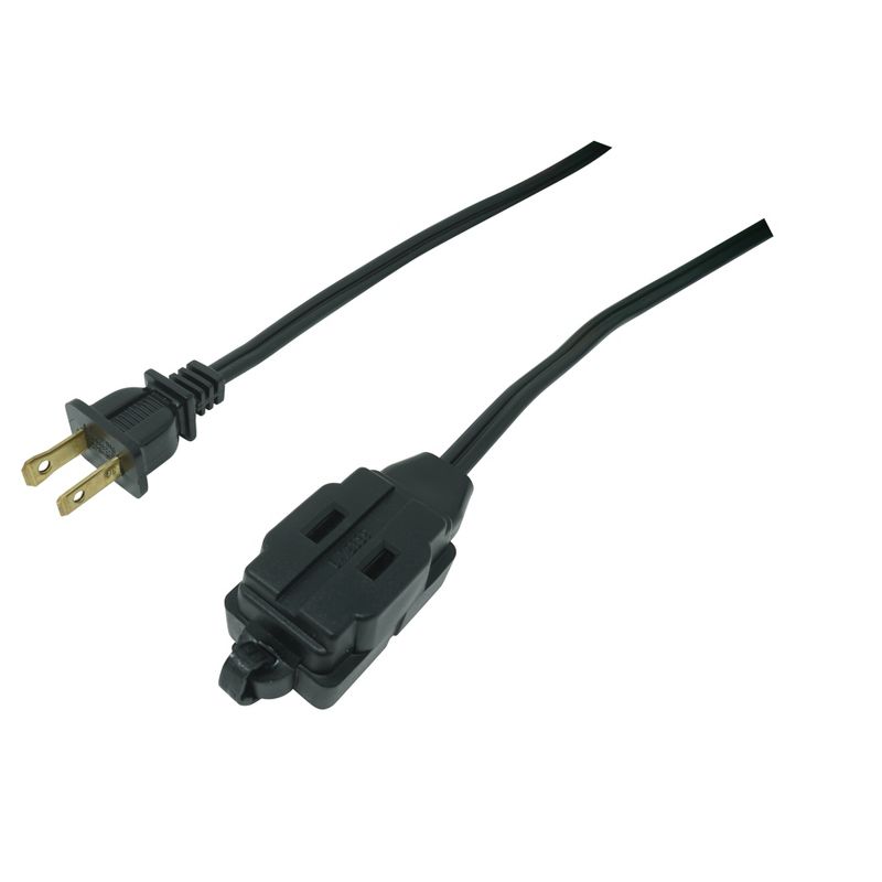 Woods 15' Indoor Extension Cord Black