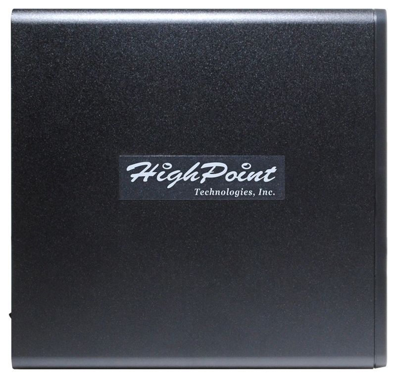 HighPoint 4-Bay Tower Enclosure - 4 x HDD Supported - 40 TB Supported HDD Capacity - Serial ATA Controller - RAID Supported 0, 1, 5, JBOD