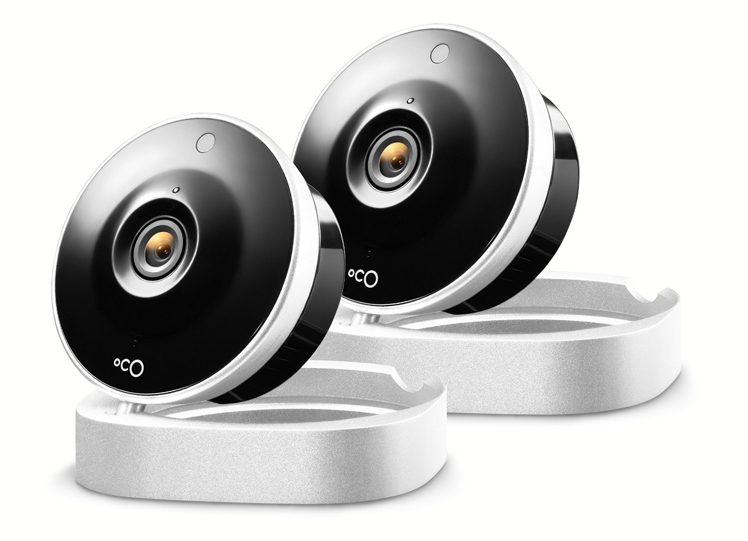 2 x Oco Smart HD Video Monitoring Security Camera with Night Vision, Two-Way Sound & Motion Detection &ndash; No more monthly fee (2-Pack)