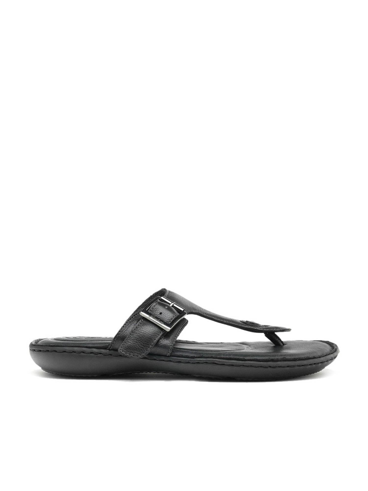 Florsheim Men's Black Thong Sandals