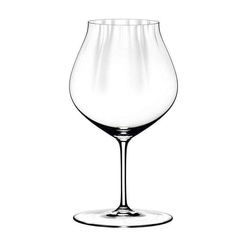 Riedel 29 Ounce Performance Pinot Noir Clear Crystal Wine Glass Set for Light Bodied Wines with Microfiber Polishing Cloth, (2 Pack)