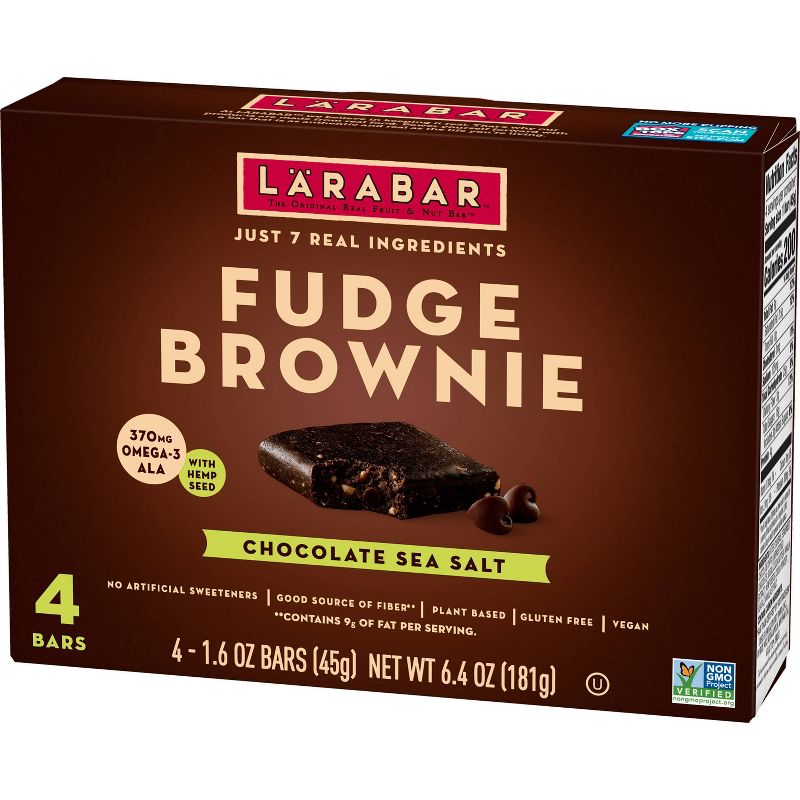 Larabar Chocolate Sea Salt Brownie Snack Bar - 4ct/6.4oz