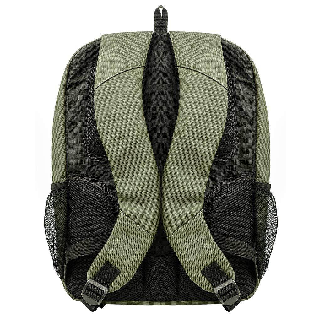 Vangoddy 15.6 Inch Laptop Backpack Travel College Rucksack For HP 15z/EliteBook/Envy x360/Mobile Thin Client/Omen/ProBook/Spectre x360/ZBook 14" 15.6" (Green) + Earbud + Wireless Mouse
