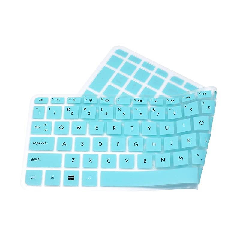 Silicone Keyboard Cover Skin for 156 HP Pavilion 15ab 15ac 15ae 15af 15an 15ak 15as 15ay 15au 15ba 15bc 15bk 15ax Series HP Envy x360 m6ae151dx m6p113dx m6w Mint Green