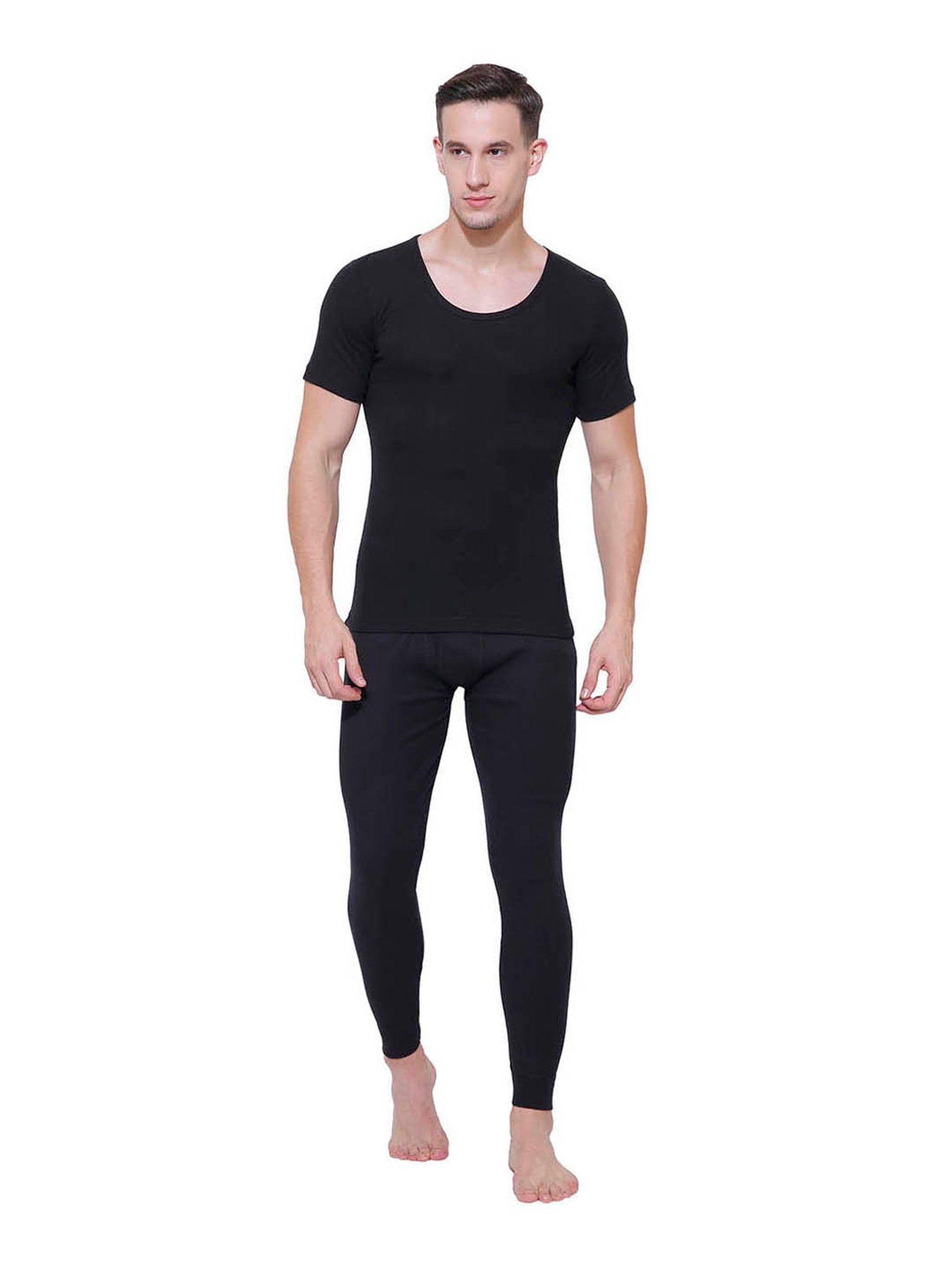 Bodycare Insider Black Regular Fit Thermal Top