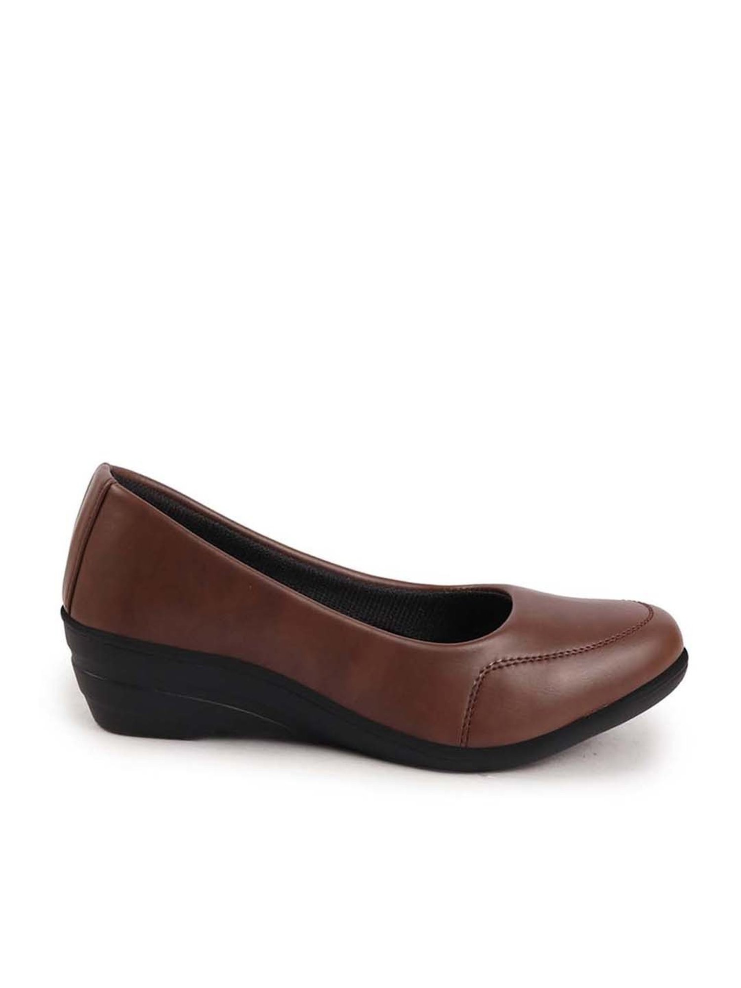 Fausto Women's Brown Wedge Ballets