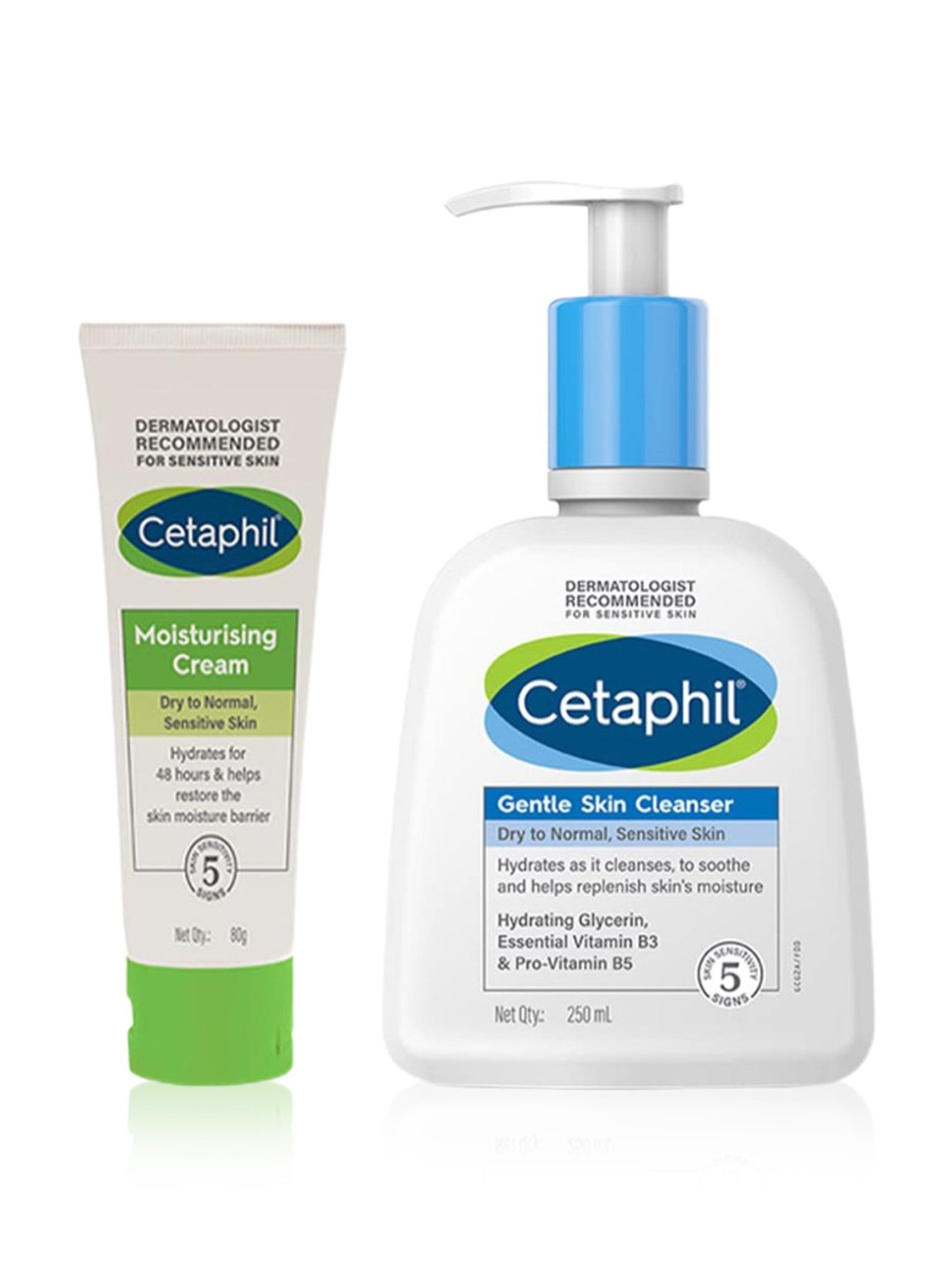 Cetaphil Moisturising Cream & Gentle Skin Cleanser Combo