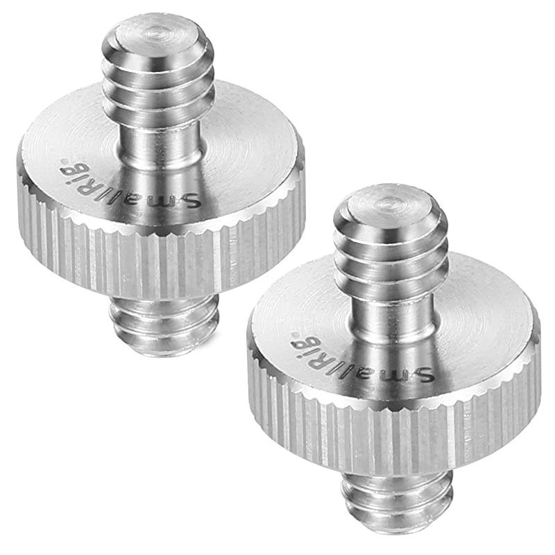 14 to 14 Male Threaded Screw Adapter Double Head Stud for Camera Cage Monitor LED Microphone Pack of 2828