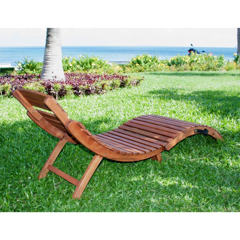 Curved Folding Chaise Lounger -Northbeam