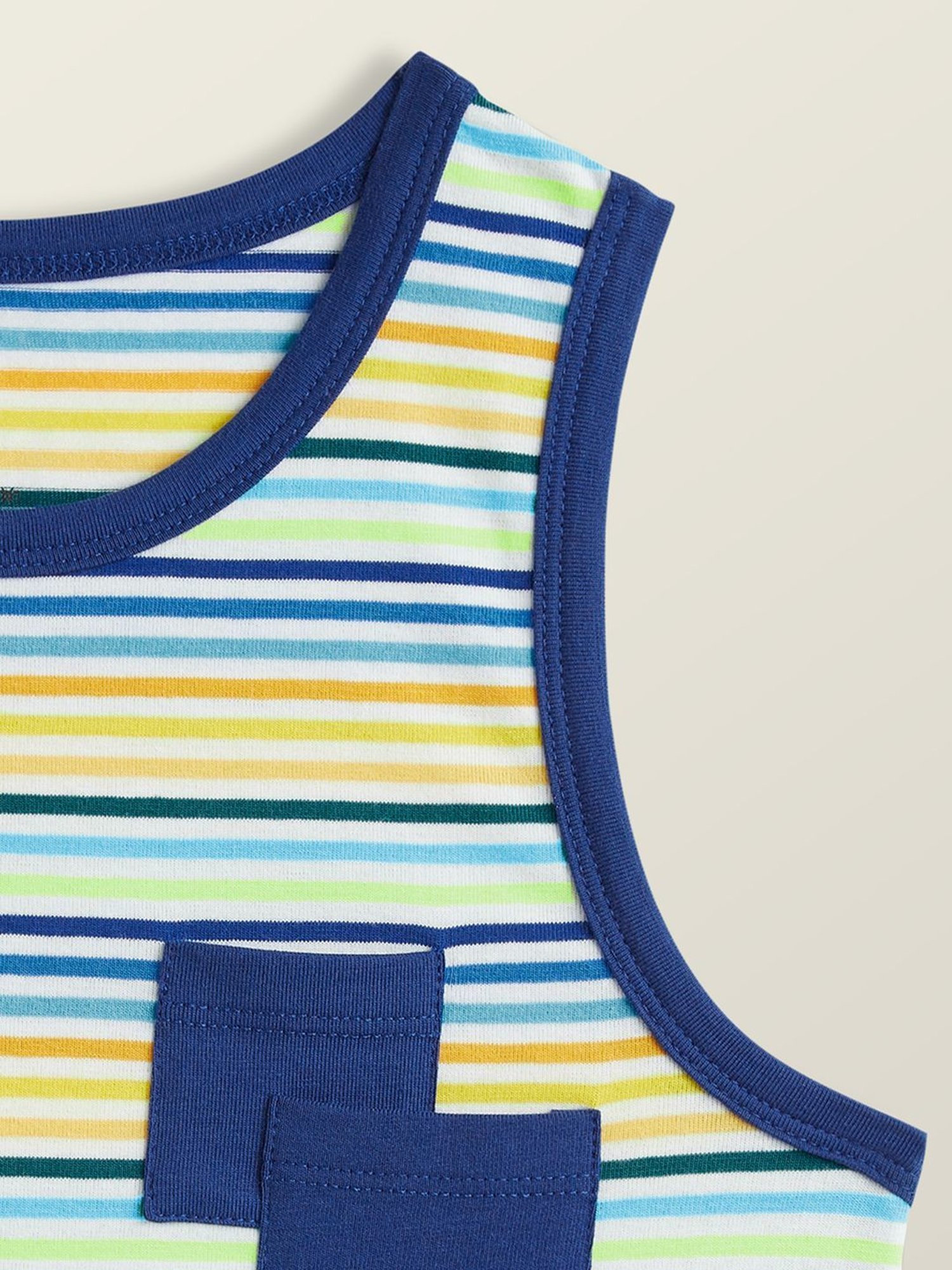 XY Life Kids Multicolor Cotton Striped Vests (Pack of 5)