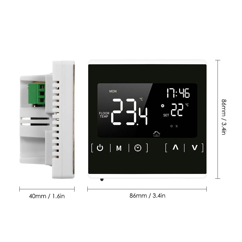 Smart LCD Touchscreen Thermostat for Home Programmable Electric Floor Heating System Thermoregulator AC 85-250V Temperature Controller