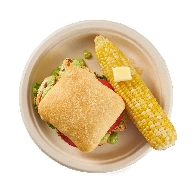 Matter 100% Compostable Fiber Dinner Plates - 9" - 20ct