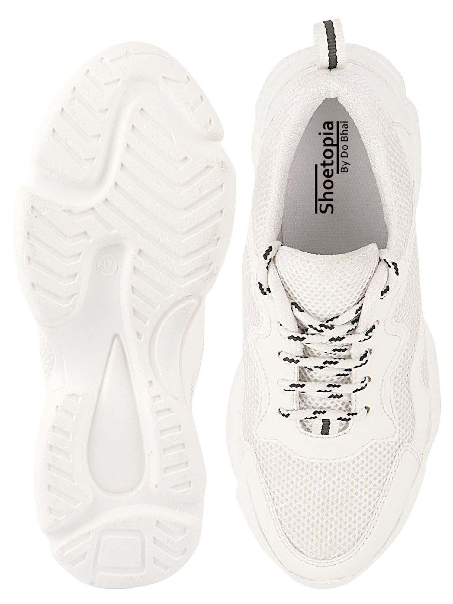 Shoetopia Kids White Walking Shoes