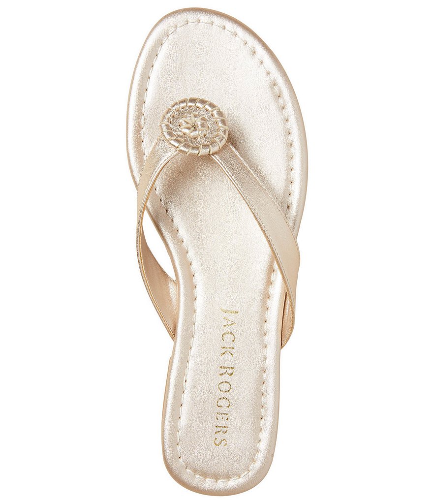 Jack Rogers Rowan Leather Rondelle Flip Flops