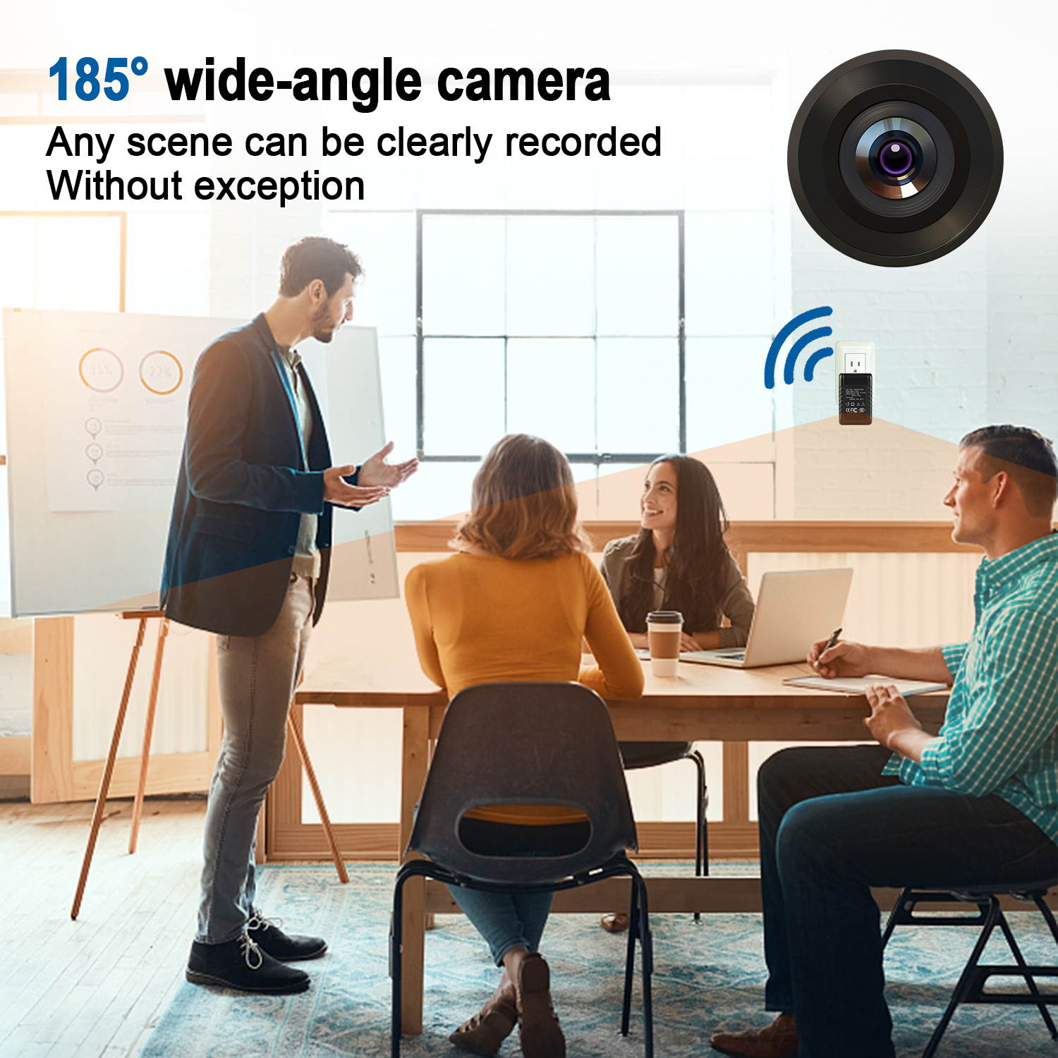 HD 1080P WIFI  Mini SPY Motion Hidden Wall Charger IP Camera US Adapter Plug Cam