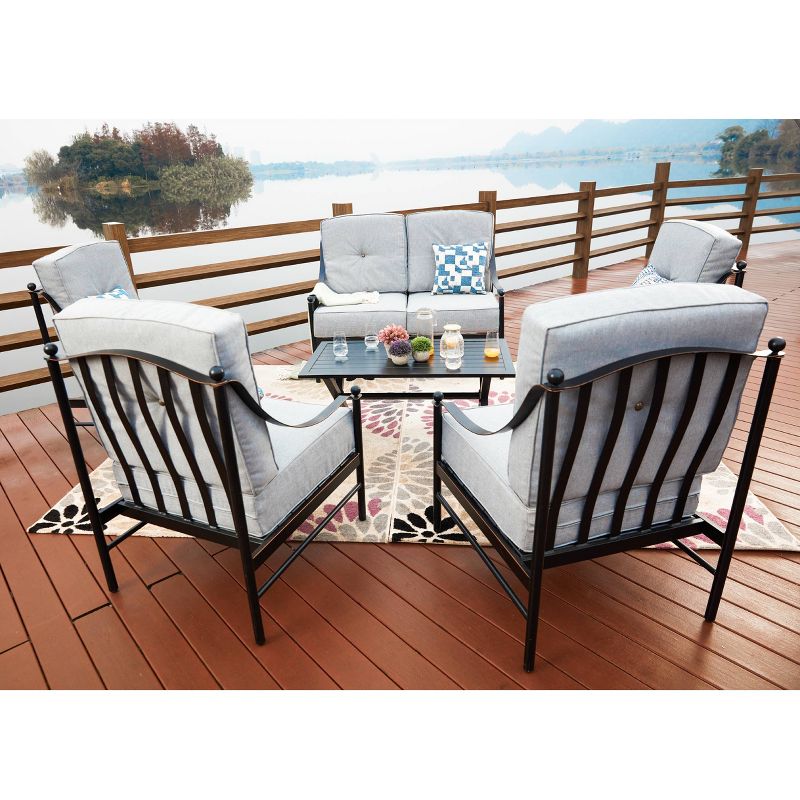 6pc Loveseat Patio Seating Set - Patio Festival