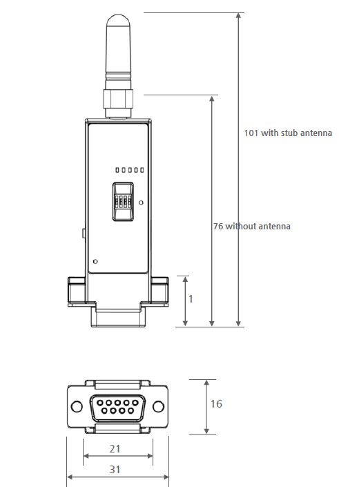 SystemBase - RS232 to Bluetooth and Bluetooth to RS232 Serial Converter, Long Range Bluetooth Serial Adapter, RS232 Bluetooth Class1 Adapter 2pcs/Pack (WCS-232 v6.0)