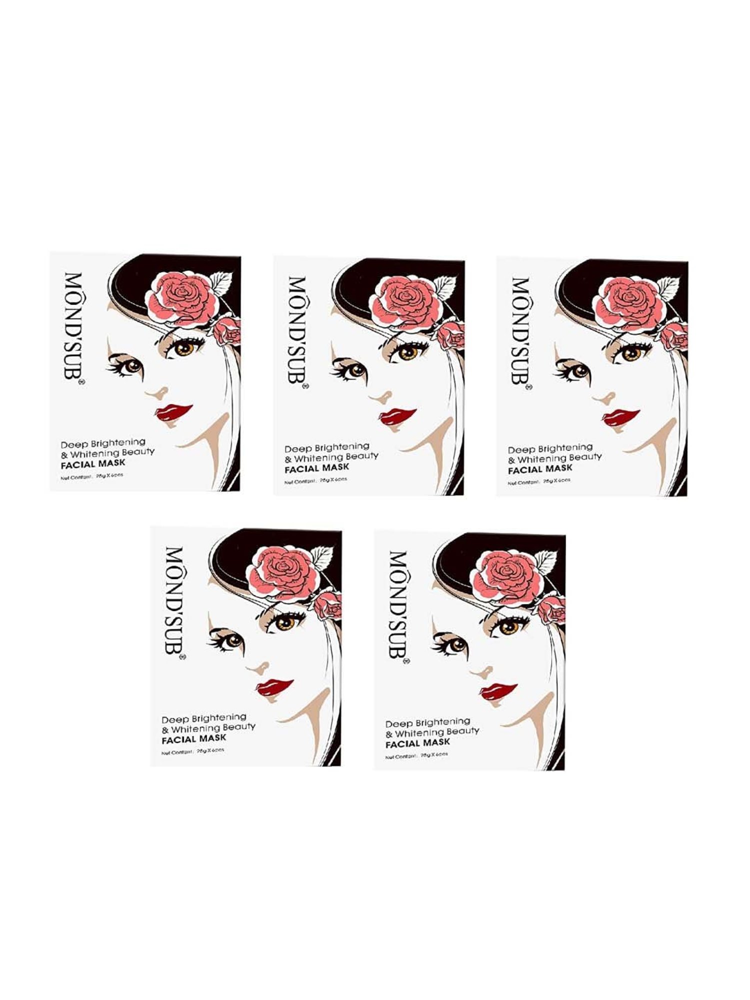 MONDSUB WitchHazel+Lavender+Q10 Sheet Masks (Pack of 3) - 20 gm Each