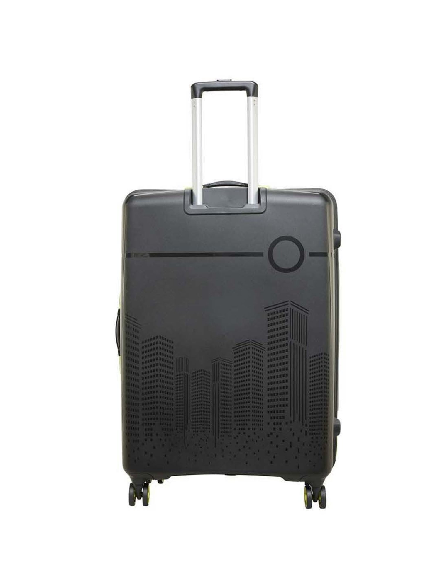 Skybags Cityscape Black Printed Hard Medium Trolley Bag - 48 Ltrs