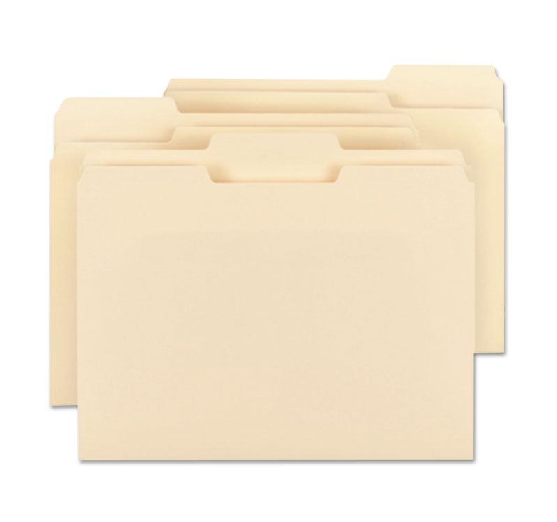 Smead File Folders 1/3 Cut Assorted One-Ply Top Tab Letter Manila 24/Pack 11928