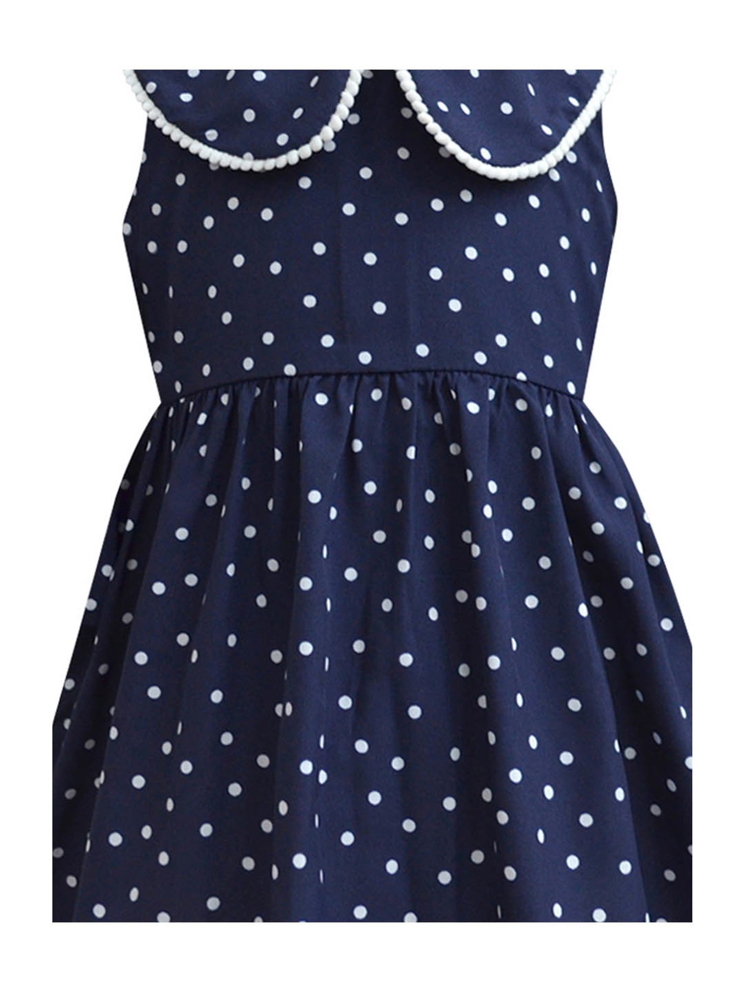 A.T.U.N. Navy Blue Printed Dress