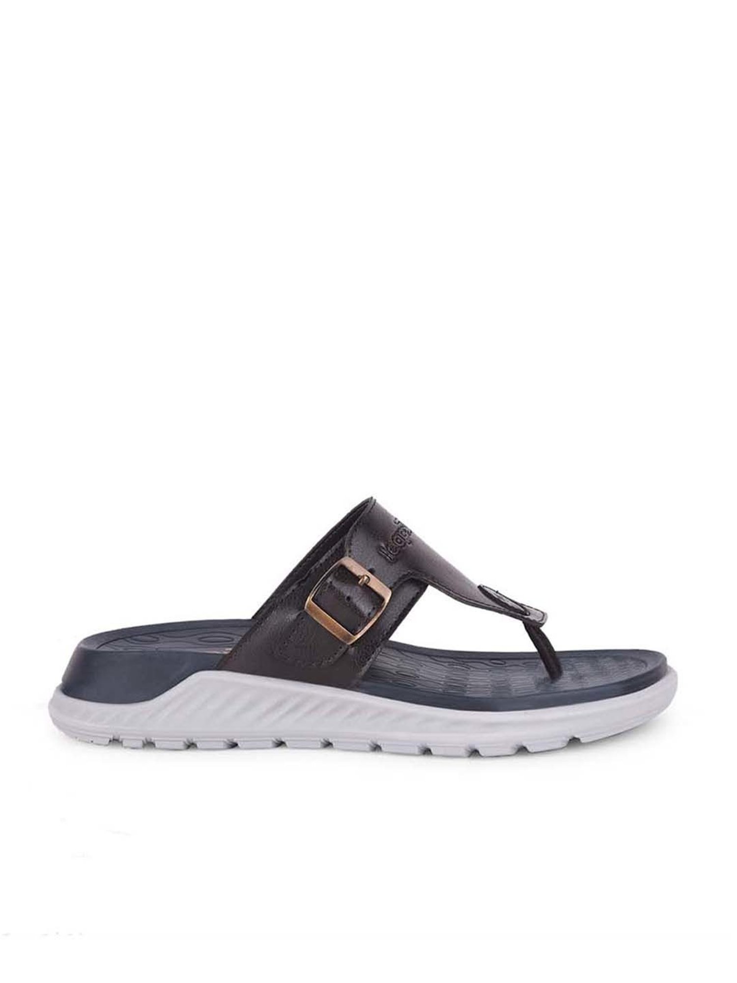 Leap7X by Liberty Men's Dark Brown Thong Sandals