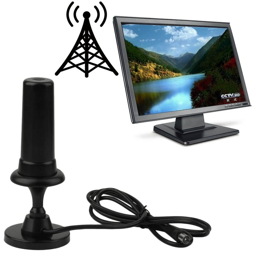 view Aerial TV Antenna Digital Wifi Wireless 36DB 36dbi Antennas Signal Booster Per Auto TW36 for DVB-T DVB T HDTV PC Laptop