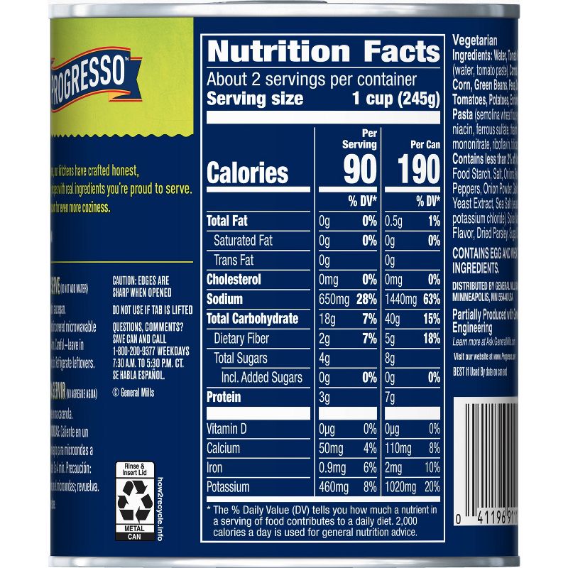 Progresso Vegetable Classics Vegetable Soup 19oz