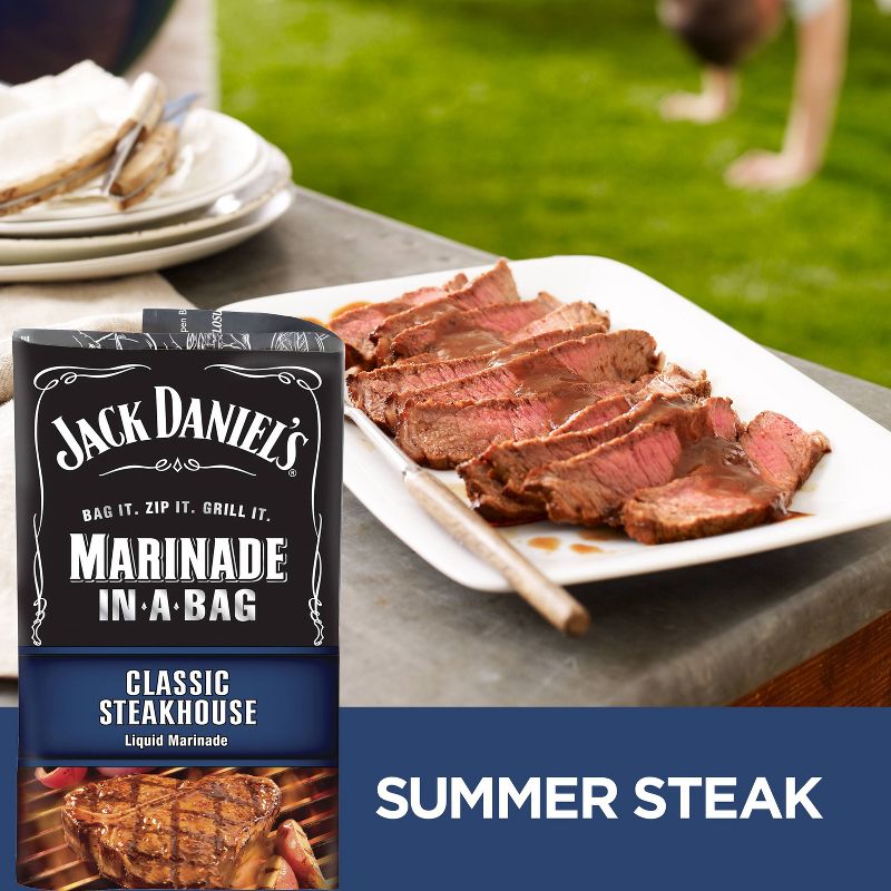 Jack Daniel's Marinade in a Bag Classic Steakhouse Liquid Marinade - 12oz