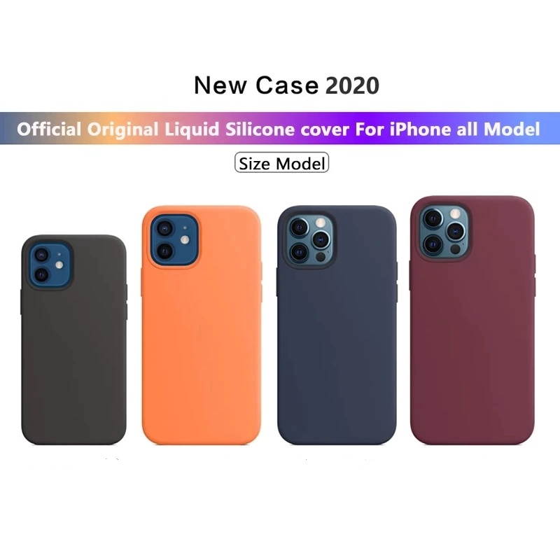 Official Liquid Case For iPhone SE 11 12 Pro X XR XS Case For iPhone 12 Pro Max 7 6 8 6S Plus full Cover With Box
