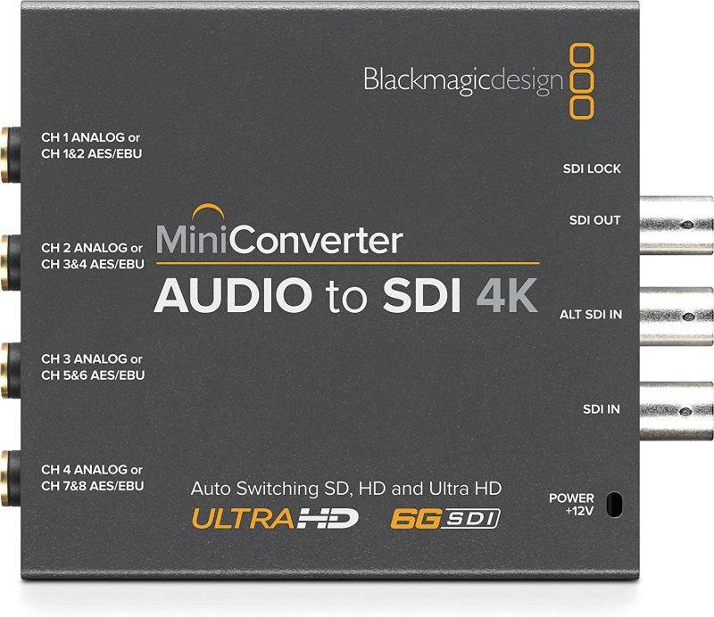 Blackmagic Design Mini Converter Audio to SDI 4K (BMD-CONVMCAUDS4K)