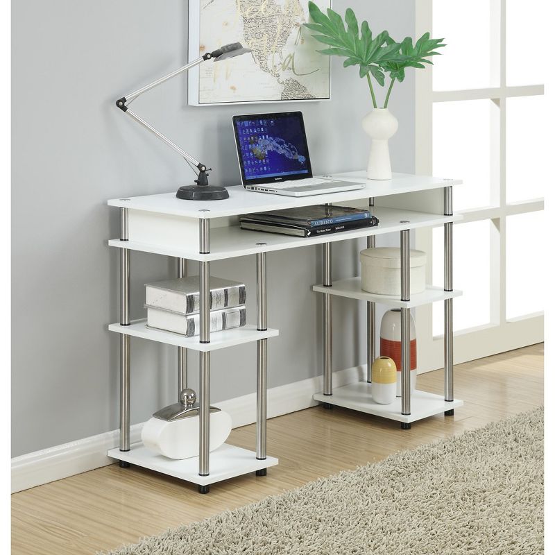 No Tools Student Desk White - Breighton Home