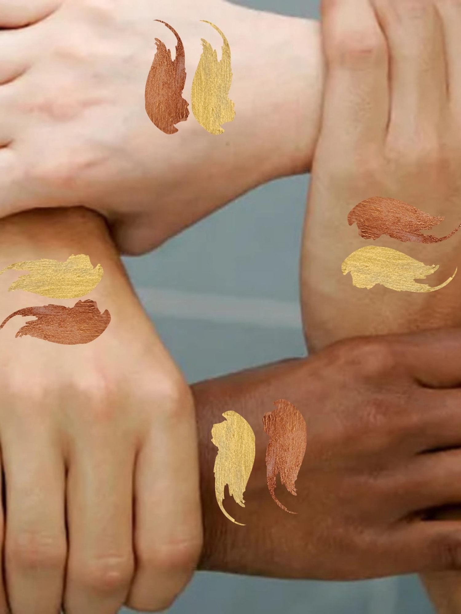 KINDED Mousse Shimmer Highlighter 03 Cool Copper & 04 Golden Glaze Combo